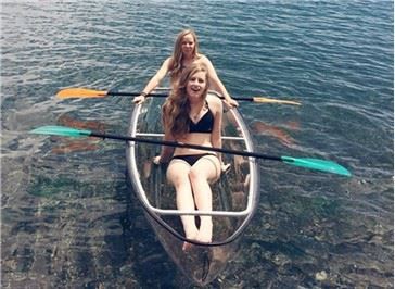 Sedil doppju Kayak Trasparenti Kayak Oċean Ċar Trasparenti Kayak Doppju Trasparenti Dgħajsa